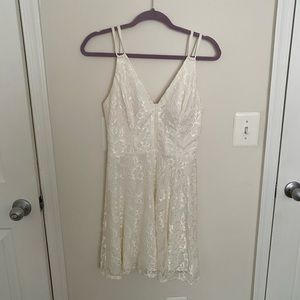 White lace dress